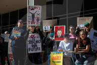 Anti-DOGE demonstration at Department of Education