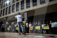 Anti-DOGE demonstration at Department of Education
