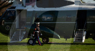 Trump departs White House on Marine One, March 21, 2025
