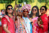 Traditional Bindori Procession Ahead Of Gangaur Festival In Jaipur  