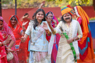 Traditional Bindori Procession Ahead Of Gangaur Festival In Jaipur  
