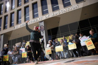 Protest At Department Of Education Against Trump Order