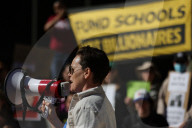 Protest At Department Of Education Against Trump Order