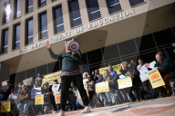 Protest At Department Of Education Against Trump Order