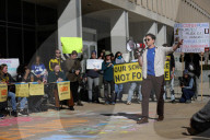 Protest At Department Of Education Against Trump Order