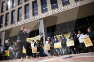 Protest At Department Of Education Against Trump Order