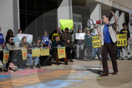 Protest At Department Of Education Against Trump Order