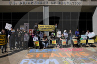 Protest At Department Of Education Against Trump Order