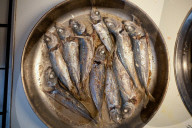 Horse Mackerel In A Pan