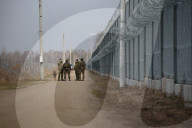 Polish Prime Minister Donald Tusk Visits Troops At The Polish-Belarusian Border