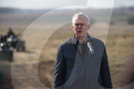 Polish Prime Minister Donald Tusk Visits Troops At The Polish-Belarusian Border