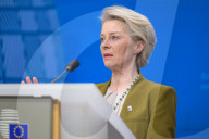 Antonio Costa - Ursula Von Der Leyen - EU Summit Brussels	