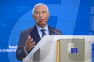 Antonio Costa - Ursula Von Der Leyen - EU Summit Brussels	