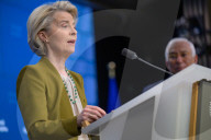 Antonio Costa - Ursula Von Der Leyen - EU Summit Brussels	