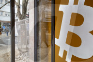 Bitcoin Logo Inside A Bitbase Store
