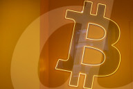 Bitcoin Logo Inside A Bitbase Store