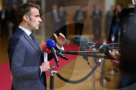 Emmanuel Macron  -  EU Summit Brussels