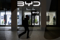 China's BYD Cars Saloon In Warsaw.