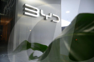 China's BYD Cars Saloon In Warsaw.