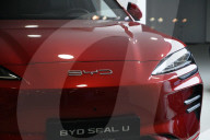 China's BYD Cars Saloon In Warsaw.