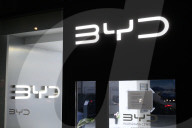 China's BYD Cars Saloon In Warsaw.