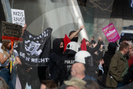 Querdenker Group And Some Right Wings Group Demo Against Weapon Delivery In Duesseldorf