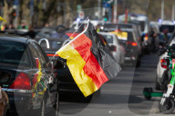 Querdenker Group And Some Right Wings Group Demo Against Weapon Delivery In Duesseldorf