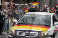 Querdenker Group And Some Right Wings Group Demo Against Weapon Delivery In Duesseldorf