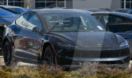 Protest Against Elon Musk At Edmonton Tesla Dealership