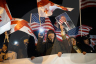115th Day Of Protest:  March In Support Of The “Friend Act-Megobari Act” , Tbilisi, On March 22, 2025.