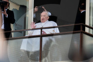 Pope Francis Appears To Crowds For First Time After Prolonged Hospital Stay