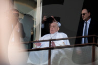 Pope Francis Appears To Crowds For First Time After Prolonged Hospital Stay