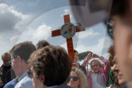 Pope Francis Appears To Crowds For First Time After Prolonged Hospital Stay