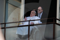 Pope Francis Appears To Crowds For First Time After Prolonged Hospital Stay