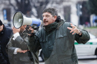Forza Nuova Demonstration Against Degradation And For Security In Milan