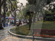 Barber By The Roadside In Vietnam