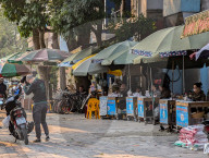 Street Lottery Ticket Vendors In Vietnam