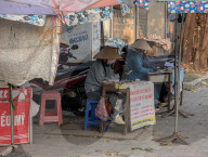 Street Lottery Ticket Vendors In Vietnam