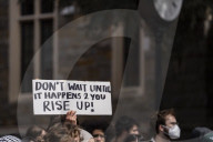 Georgetown University Students And Community Leaders   Had A Protesting  ICE, MPD  And Other Law Enforcement  Agencies On College Campus