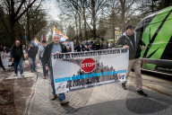 Dutch Far Right Group NVU Versus The Far Left In Baarn The Netherlands