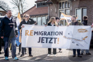 Dutch Far Right Group NVU Versus The Far Left In Baarn The Netherlands