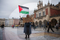 Pro-Palestine Demonstration In Krakow, Poland
