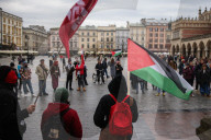 Pro-Palestine Demonstration In Krakow, Poland