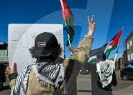 Fight Back For Palestine Protest In Edmonton 