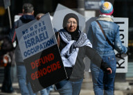 Fight Back For Palestine Protest In Edmonton 