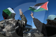 Fight Back For Palestine Protest In Edmonton 