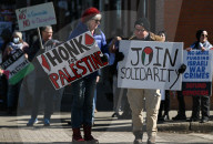 Fight Back For Palestine Protest In Edmonton 