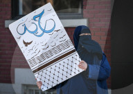 Fight Back For Palestine Protest In Edmonton 