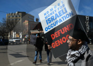 Fight Back For Palestine Protest In Edmonton 