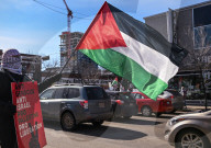 Fight Back For Palestine Protest In Edmonton 